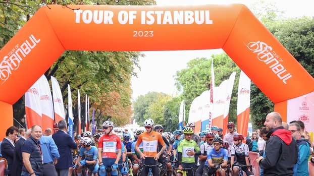 مرحله استانبول-سلطان احمد پنجاه و هشتمین دوره تور دوچرخه سواری ریاست جمهوری ترکیه آغاز شد.