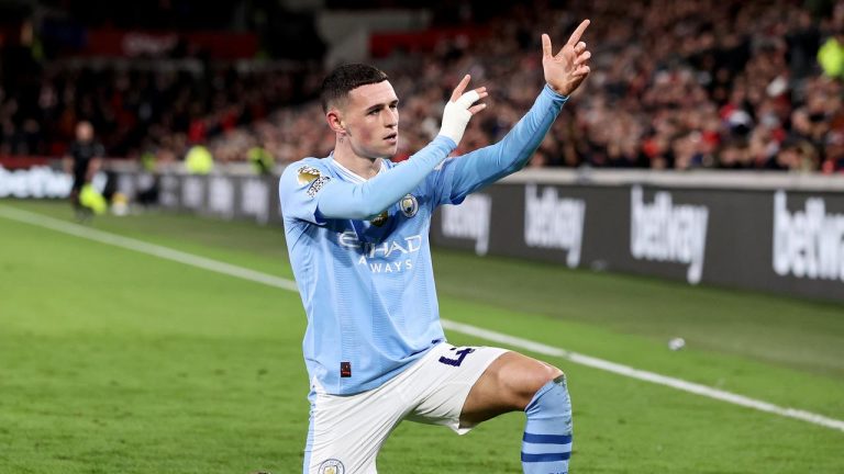 Phil Foden show during Manchester City’s win at Brentford