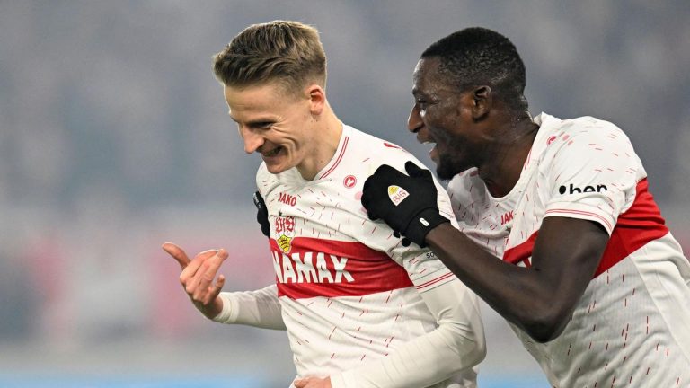 VfB Stuttgart defeated Union Berlin at the start of the 25th matchday